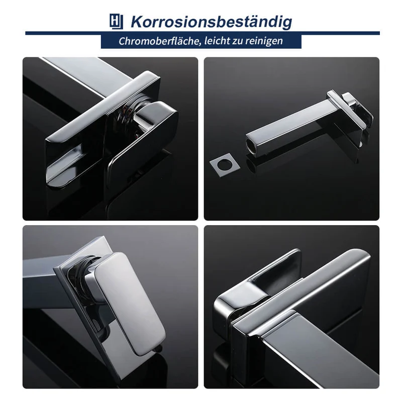 Homelody Wasserfall Armatur Wasserhahn Bad Chrom Waschbeckenarmatur hohe