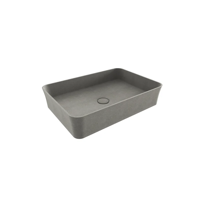 Sottile Slim Line Aufsatzwaschbecken – Designer Waschbecken für moderne Badezimmer 55cm