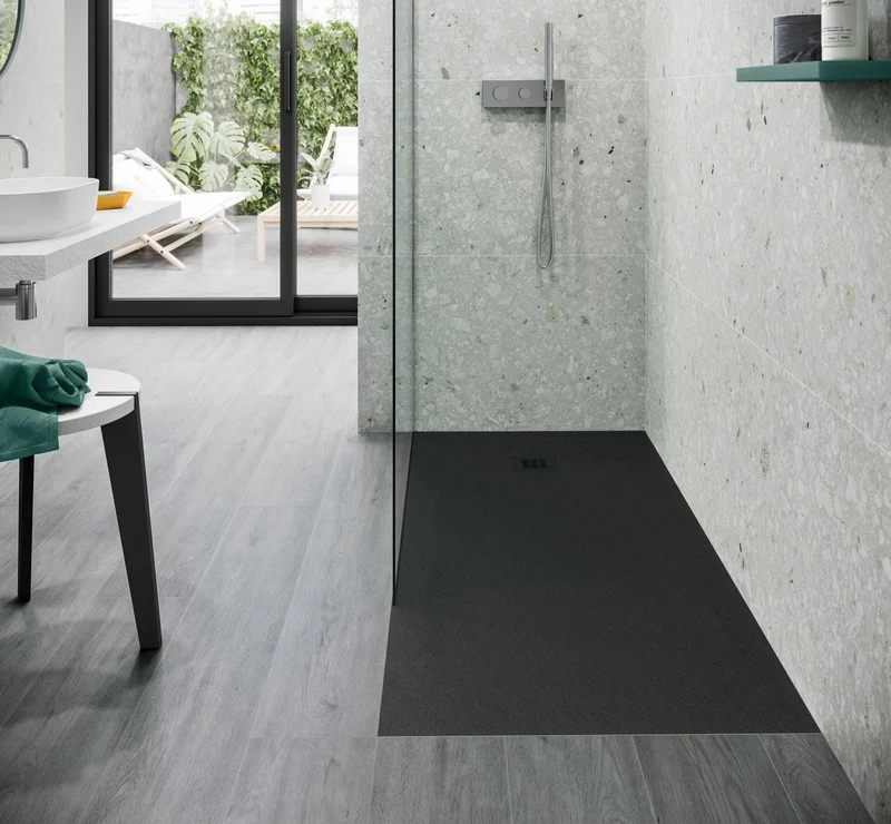 Hidrobox Mineralguss Duschwanne Serie One (Microtex®) (Pietra)