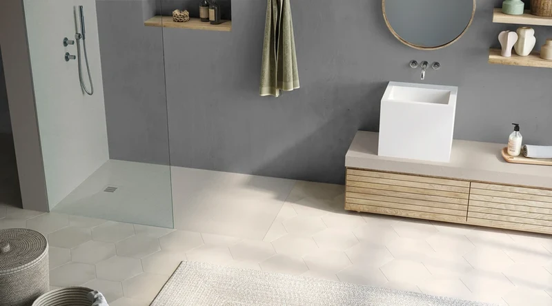 Premium Duschwannen One Line – Hochwertiges Design in Microtex® oder Schiefer Textur