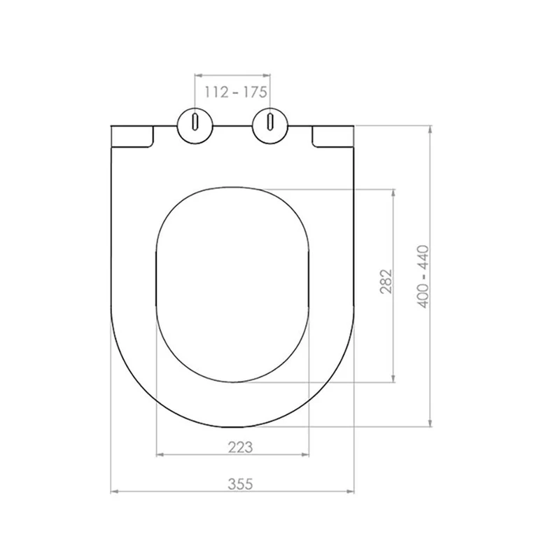 Pure Slim WC-Sitz Absenkautomatik Toilettendeckel Klodeckel WC-Deckel