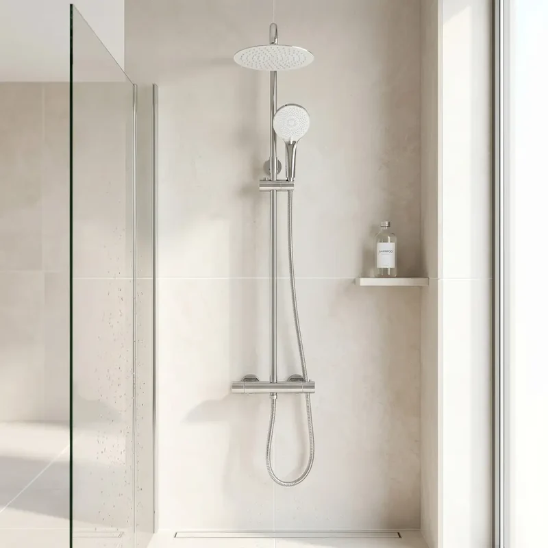 Dusche mit Thermostat Lungo Chrom