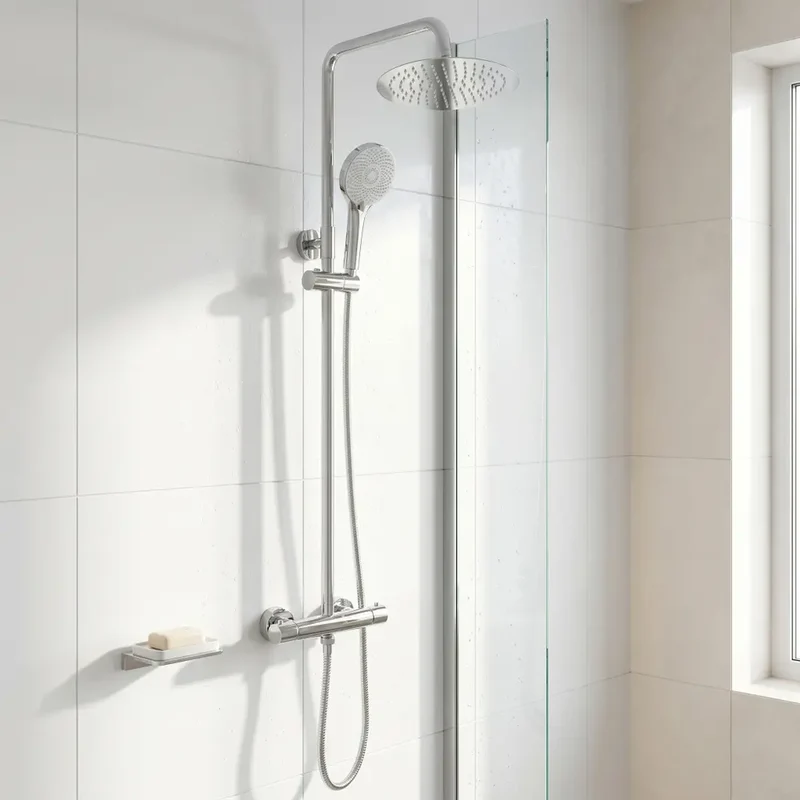 Dusche mit Thermostat Lungo Chrom