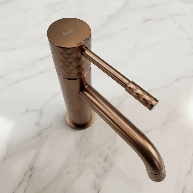 Armatur Lungo Diamond Low Kupfer Matt