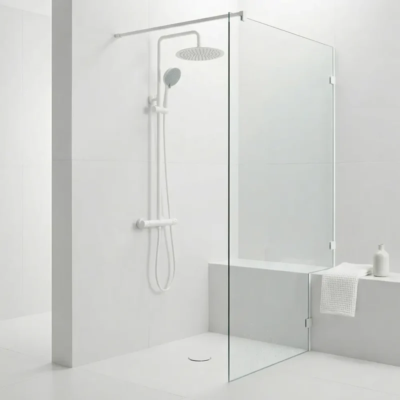 Dusche mit Thermostat Lungo White