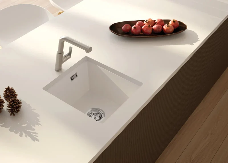 DEANTE Eridan Granitspülbecken // Grau Metallic // ZQE-S104