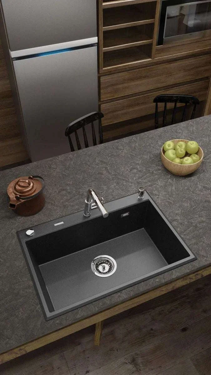 DEANTE Eridan Granitspülbecken // Anthrazit Metallic // ZQE-T103
