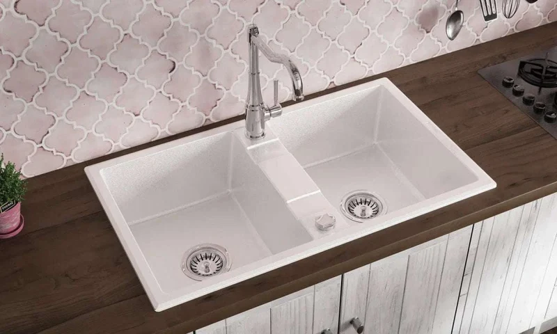 DEANTE Eridan Granitspülbecken - 2 Becken // Nero // ZQE-N203