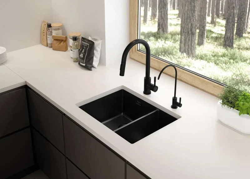 DEANTE Eridan Granitspülbecken - 1.5-Becken // Nero // ZQE-N503