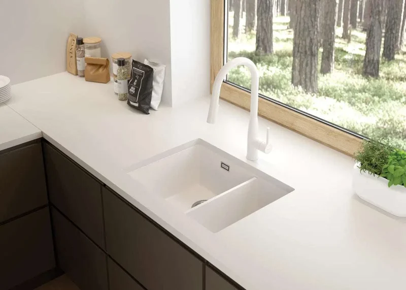 DEANTE Eridan Granitspülbecken - 1.5-Becken // Graphit Metallic // ZQE-G503