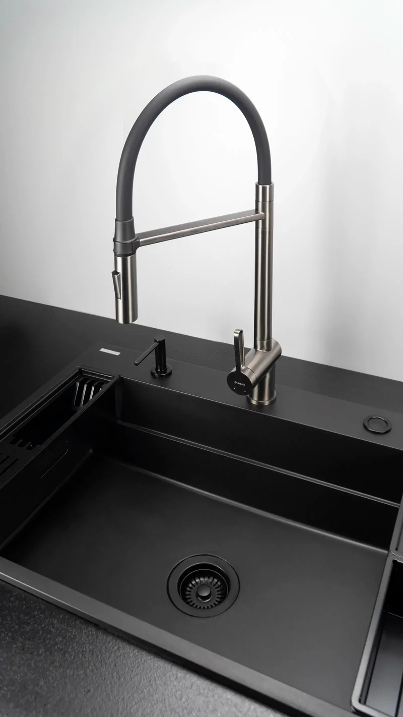 DEANTE Magnetic Zubehörset für Spülbecken // Nero // ZZMKN22K