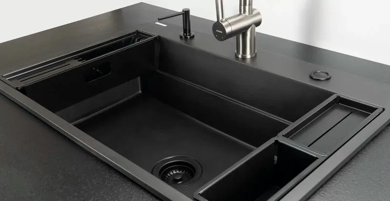 DEANTE Magnetic Zubehörset für Spülbecken // Nero // ZZMKN22K