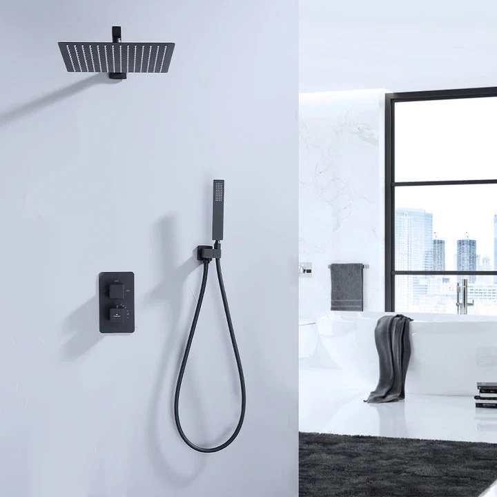 Homelody Unterputz-Duschsystem Thermostat Messing Dusche