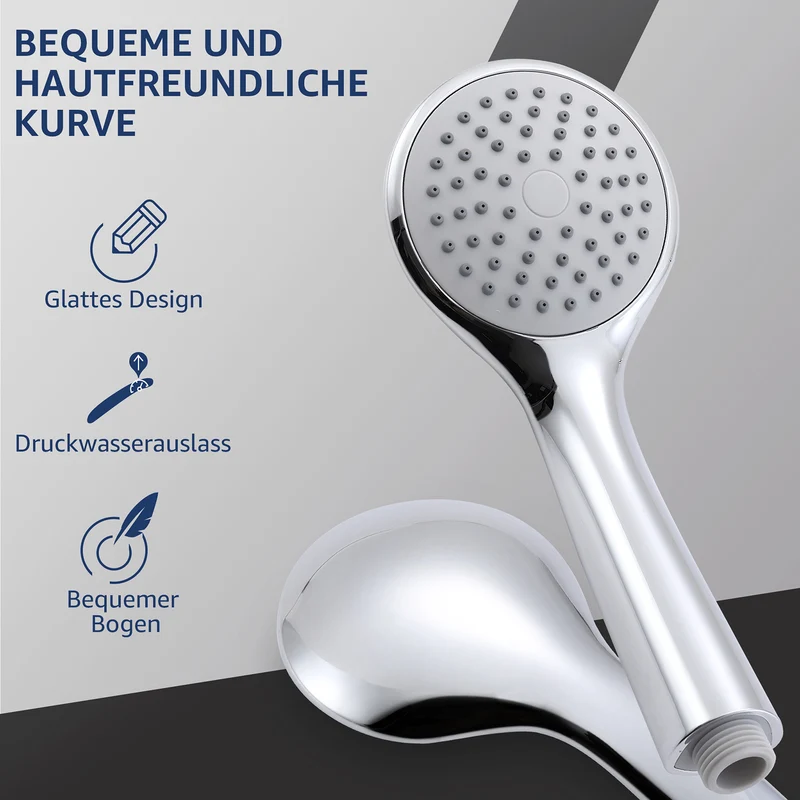 Homelody Duschsystem Abnehmbares Duschsystem mit Wasserfall Badzubehör Duschzubehör
