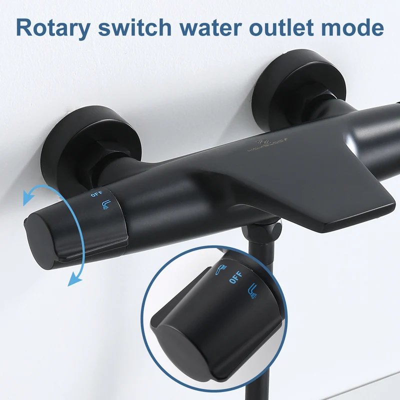 Homelody Duschsystem Abnehmbares Duschsystem mit Wasserfall Badzubehör Duschzubehör