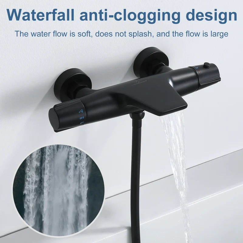 Homelody Duschsystem Abnehmbares Duschsystem mit Wasserfall Badzubehör Duschzubehör