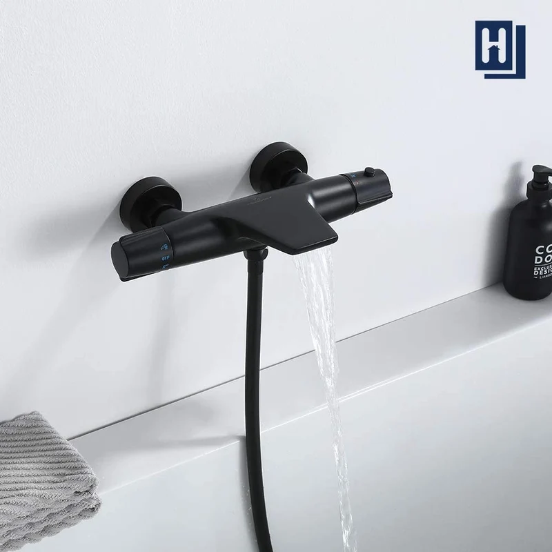 Homelody Thermostat Wasserfall Badewannenarmatur Wasserhahn Badewanne duschthermostat für Badzimmer