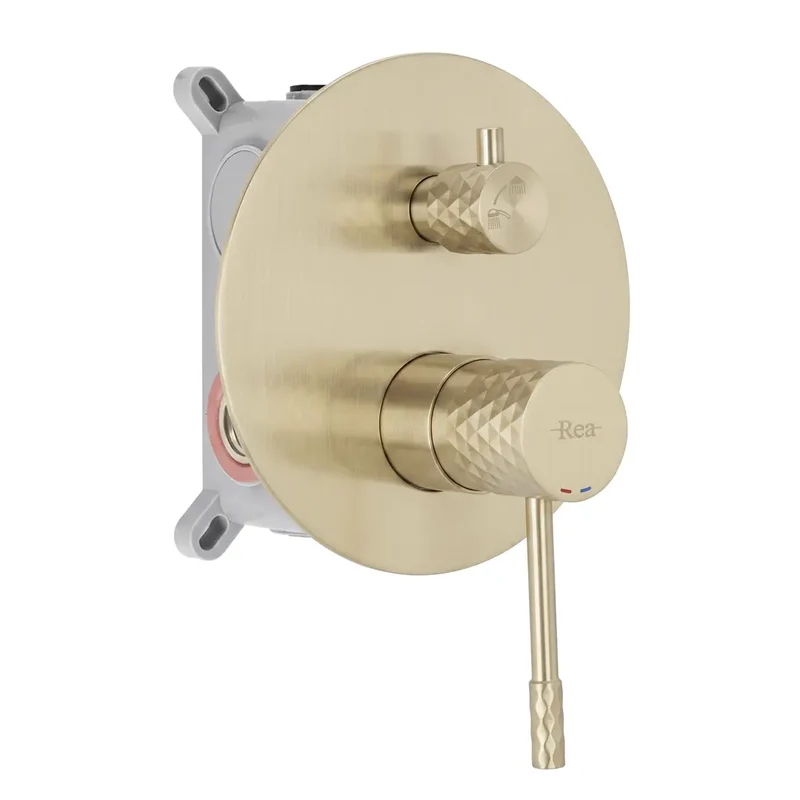 Unterputz Dusche Lungo Diamond Gold Matt