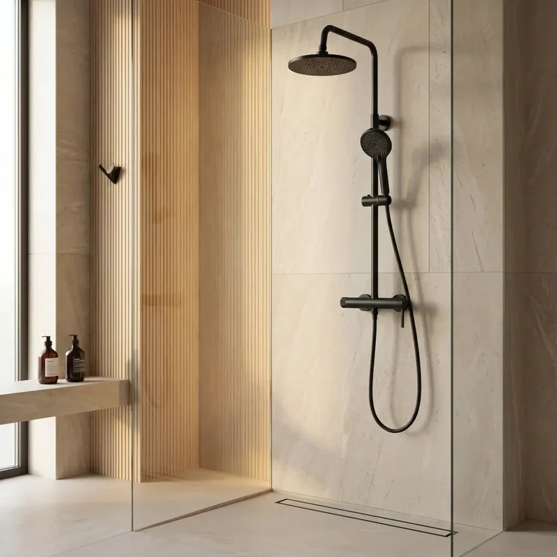 Dusche Rivo Schwarz