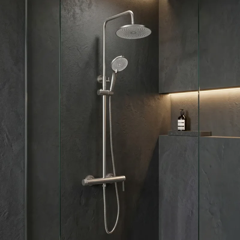 Dusche Rivo Chrom Matt