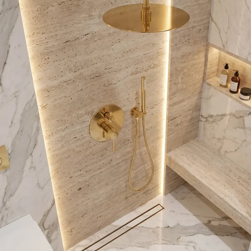 Dusche Unterputz Venti Gold
