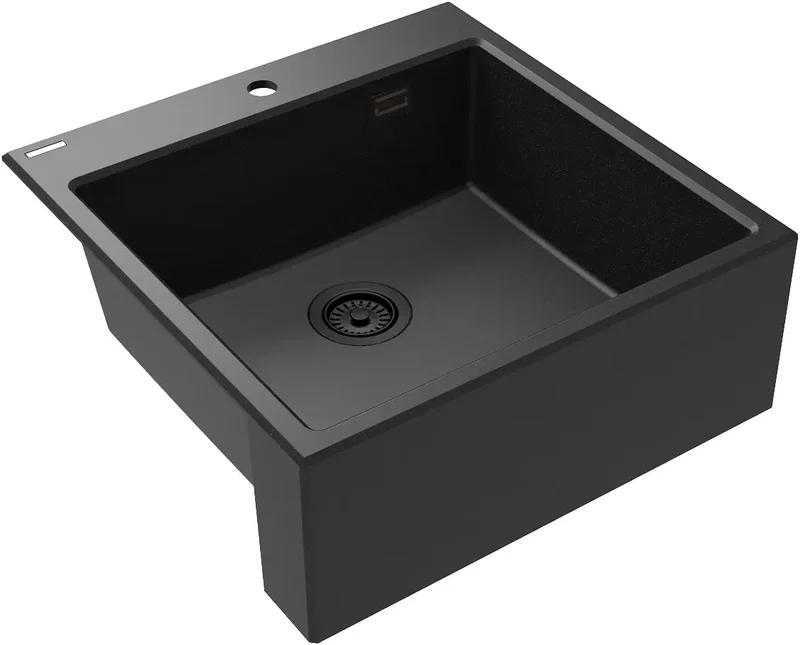 DEANTE Eridan Granit-Landhausspülbecken // Graphit Metallic // ZQE-G10K