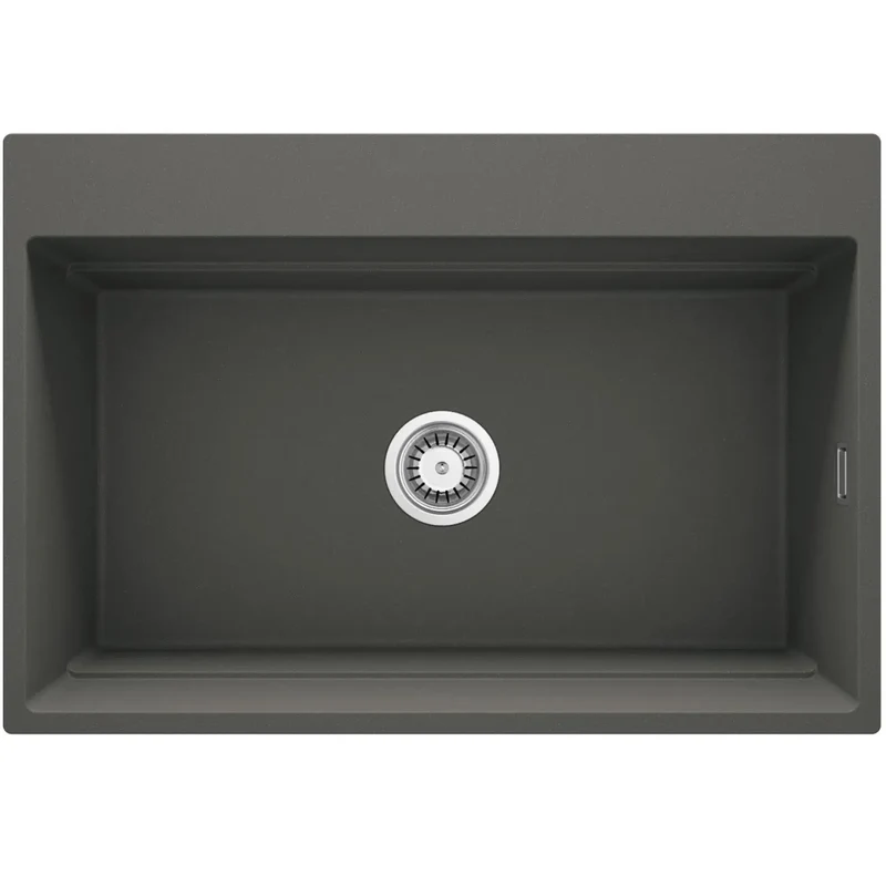 DEANTE Magnetic Granitspülbecken Magnetisch // Anthrazit Metallic // ZRM-T10B