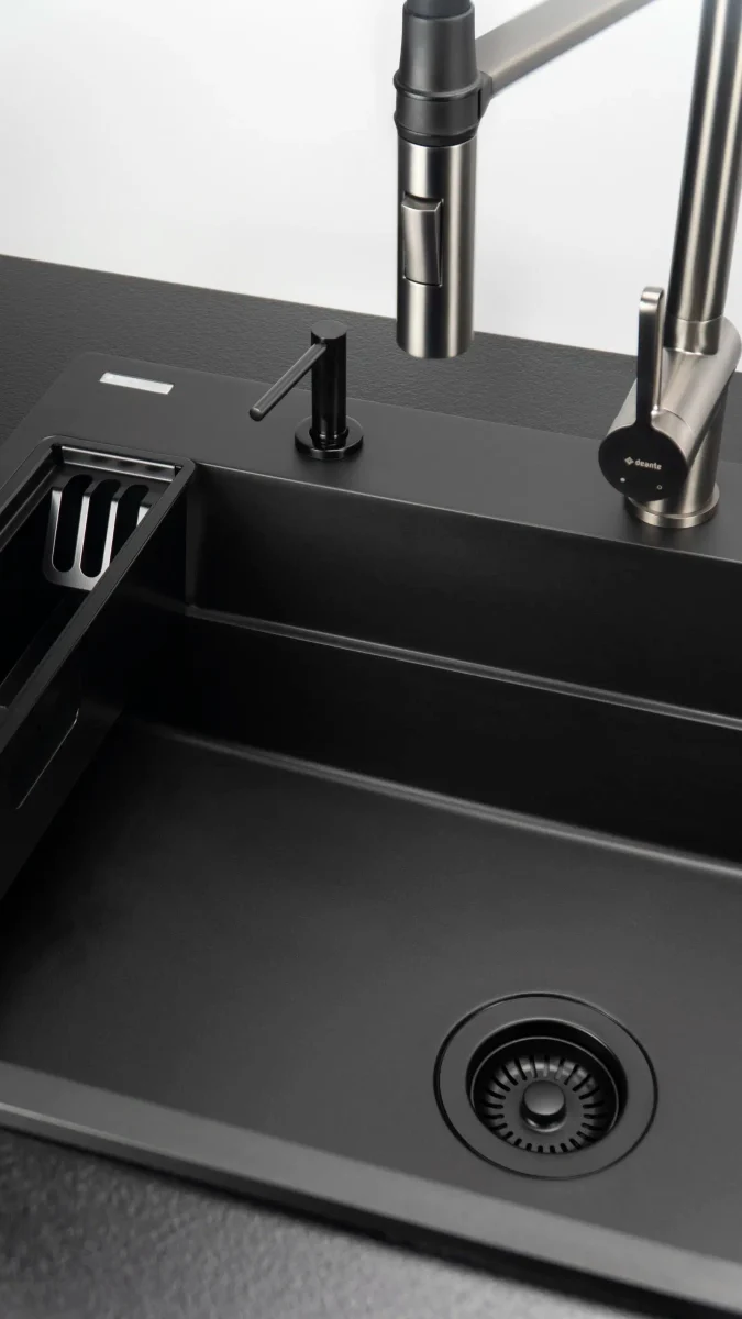 DEANTE Magnetic Granitspülbecken Magnetisch // Nero // ZRM-N10B