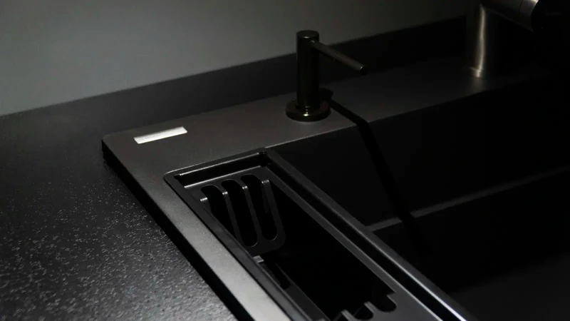 DEANTE Magnetic Granitspülbecken Magnetisch // Nero // ZRM-N10B