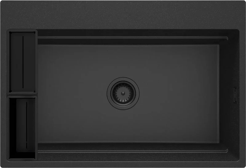 DEANTE Magnetic Granitspülbecken Magnetisch // Graphit Metallic // ZRM-G10B