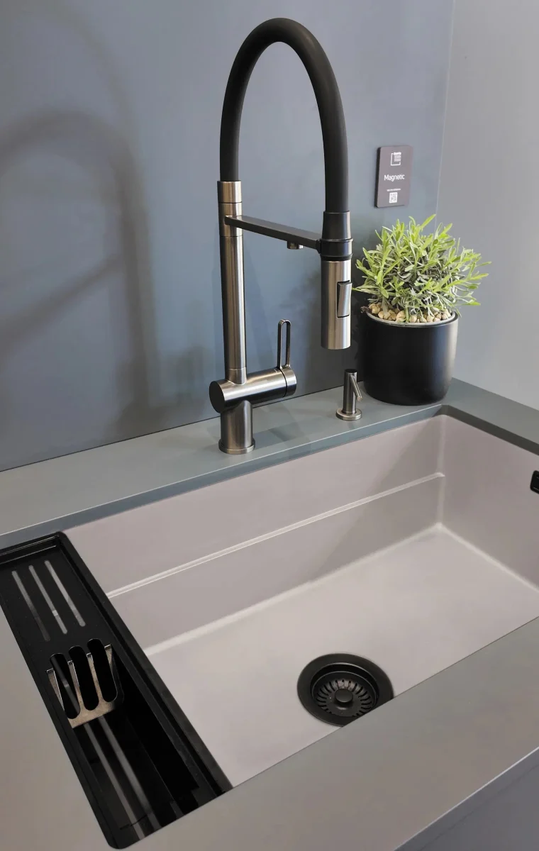DEANTE Magnetic Granitspülbecken Magnetisch // Alabaster // ZRM-A10B