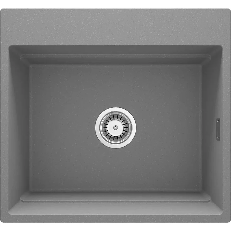 DEANTE Magnetic Granitspülbecken Magnetisch // Grau Metallic // ZRM-S10A