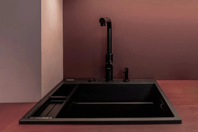 DEANTE Magnetic Granitspülbecken Magnetisch // Nero // ZRM-N10A