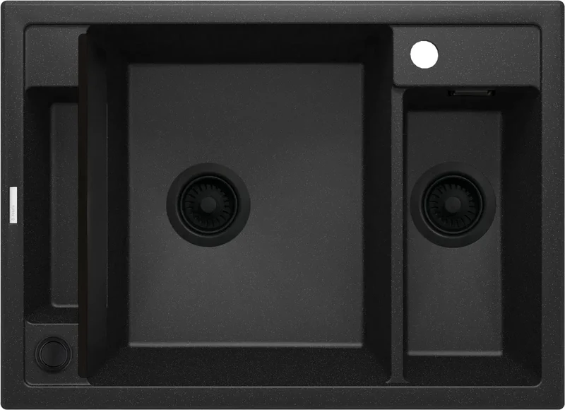 DEANTE Magnetic Granitspülbecken Magnetisch - 1.5-Becken // Graphit Metallic // ZRM-G103