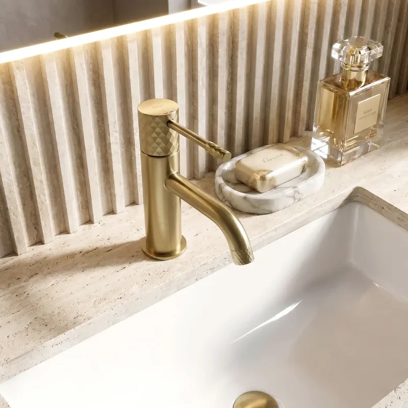Armatur Lungo Diamond Low Gold Matt