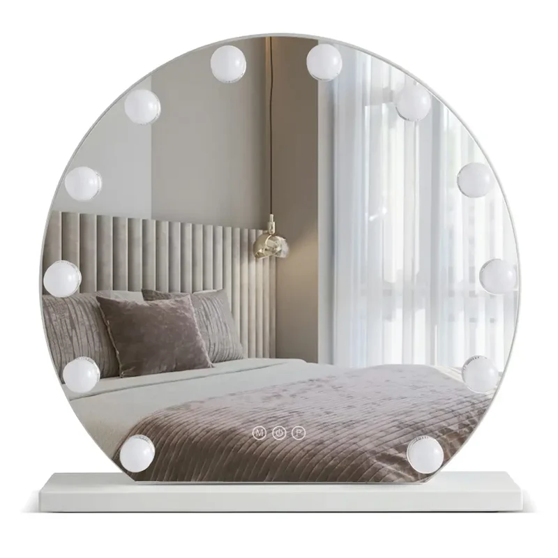 Kosmetik-Spiegel LED Hollywood Ø50cm Gold