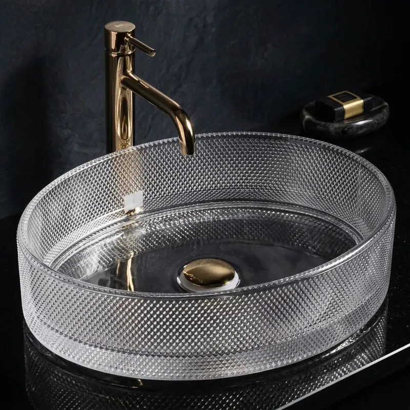Aufsatzwaschbecken Mirella Transparent 49,5x38cm