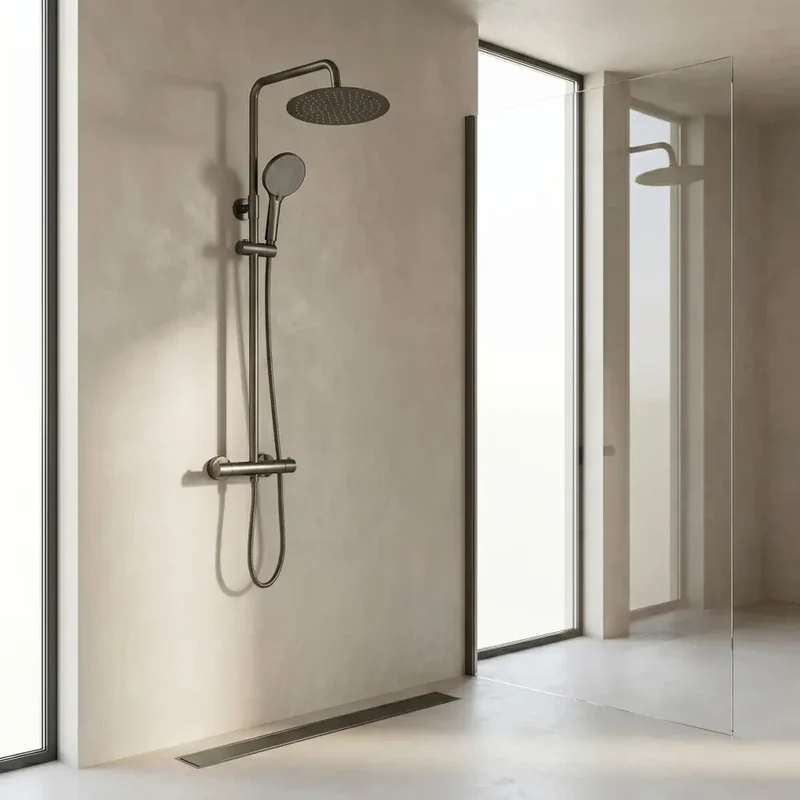 Dusche mit Thermostat Lungo Titan