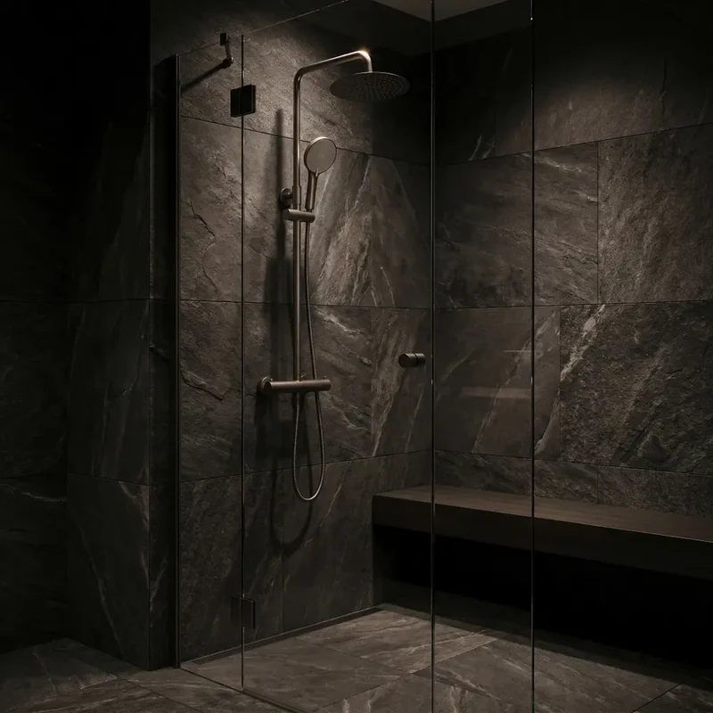 Dusche mit Thermostat Lungo Titan