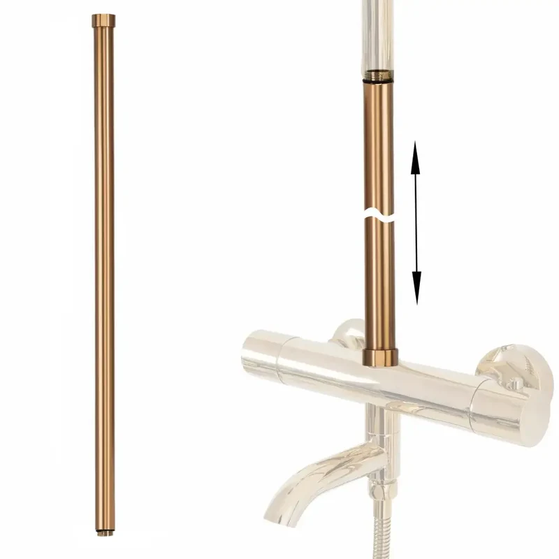 Verlängerung für Dusche 60 cm Kupfer Matt