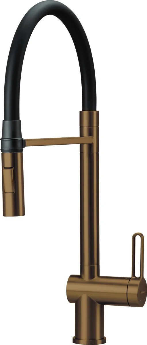 DEANTE Magnetic Küchenarmatur mit flexiblem Auslauf – 2 Strahlarten // gebürstete Bronze // BRM-C72M
