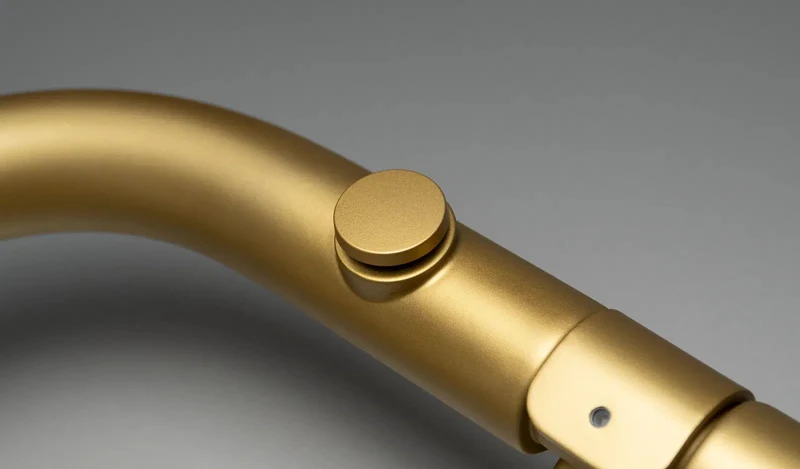 DEANTE Silia Badheizkörper – Höhe 85 cm // Gold Matt // AGI-RG31