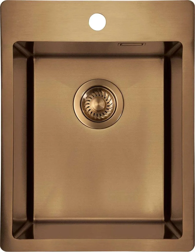 DEANTE Olfato Precious Edelstahlspüle // gebürstete Bronze // ZPO-C10E
