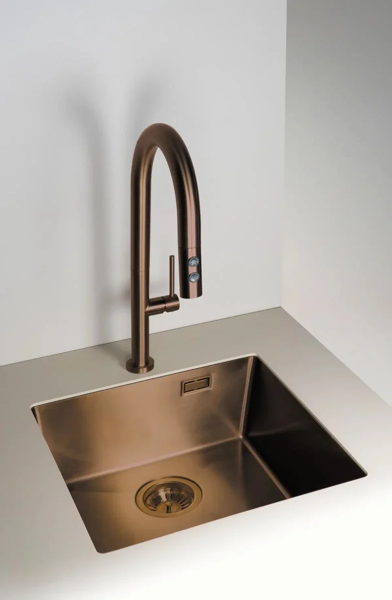 DEANTE Olfato Precious Edelstahlspüle // gebürstete Bronze // ZPO-C10B