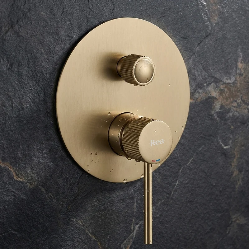 Dusche Unterputz Lungo Stripe Gold Matt