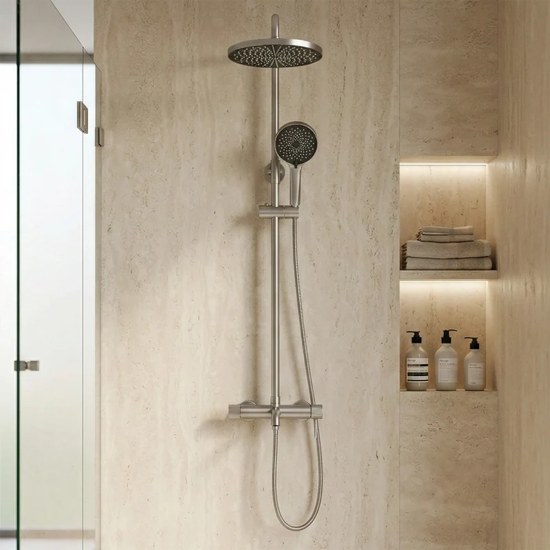 Dusche Lungo Stripe Chrom Matt
