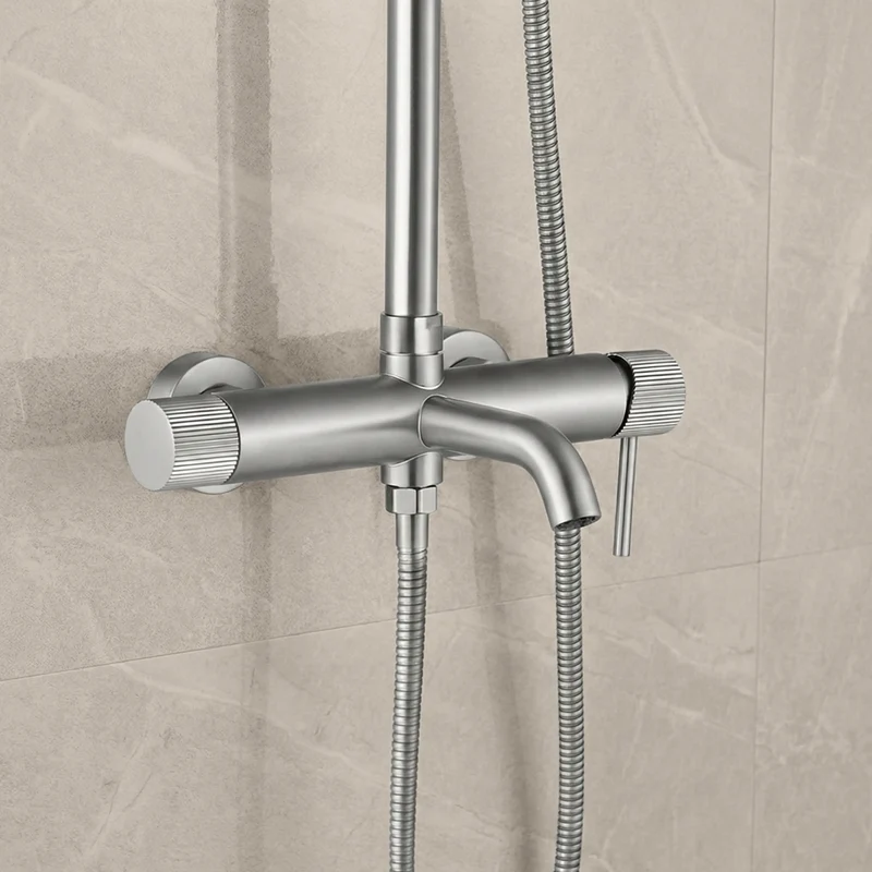 Dusche Lungo Stripe Chrom Matt