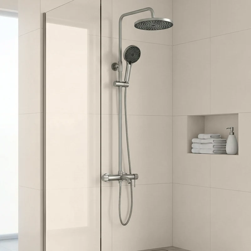 Dusche Lungo Stripe Chrom Matt