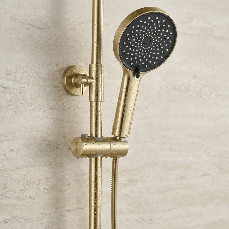 Dusche Lungo Stripe Gold Matt