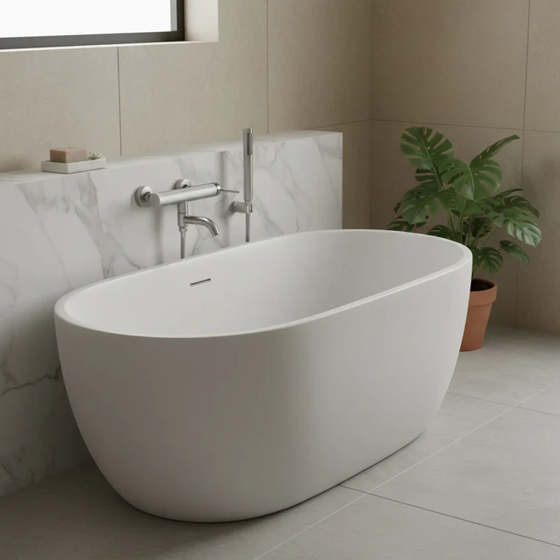 Badewannenarmatur Argon Chrom Matt